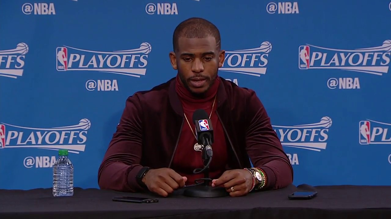 Chris Paul to Reporter: "Everyone is laughing at you."