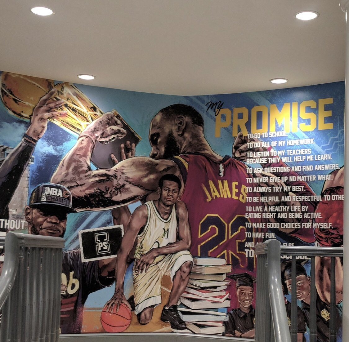 Q&A with the Muralist for LeBron James' I Promise School