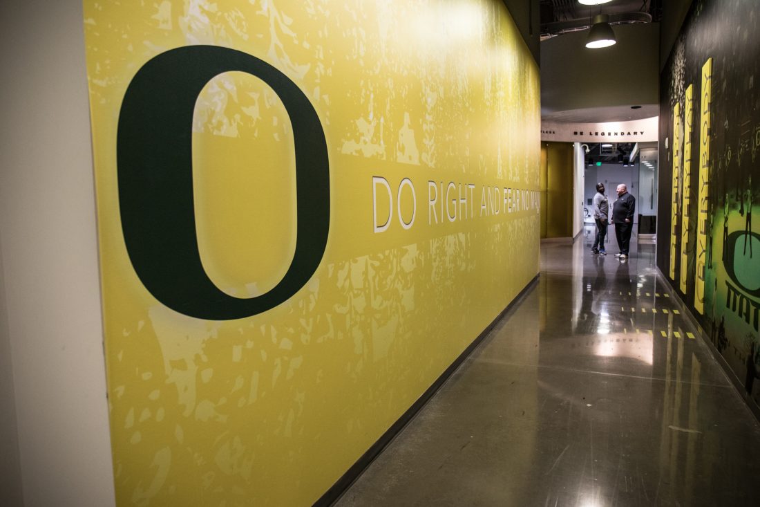 Oregon Basketball Locker Room