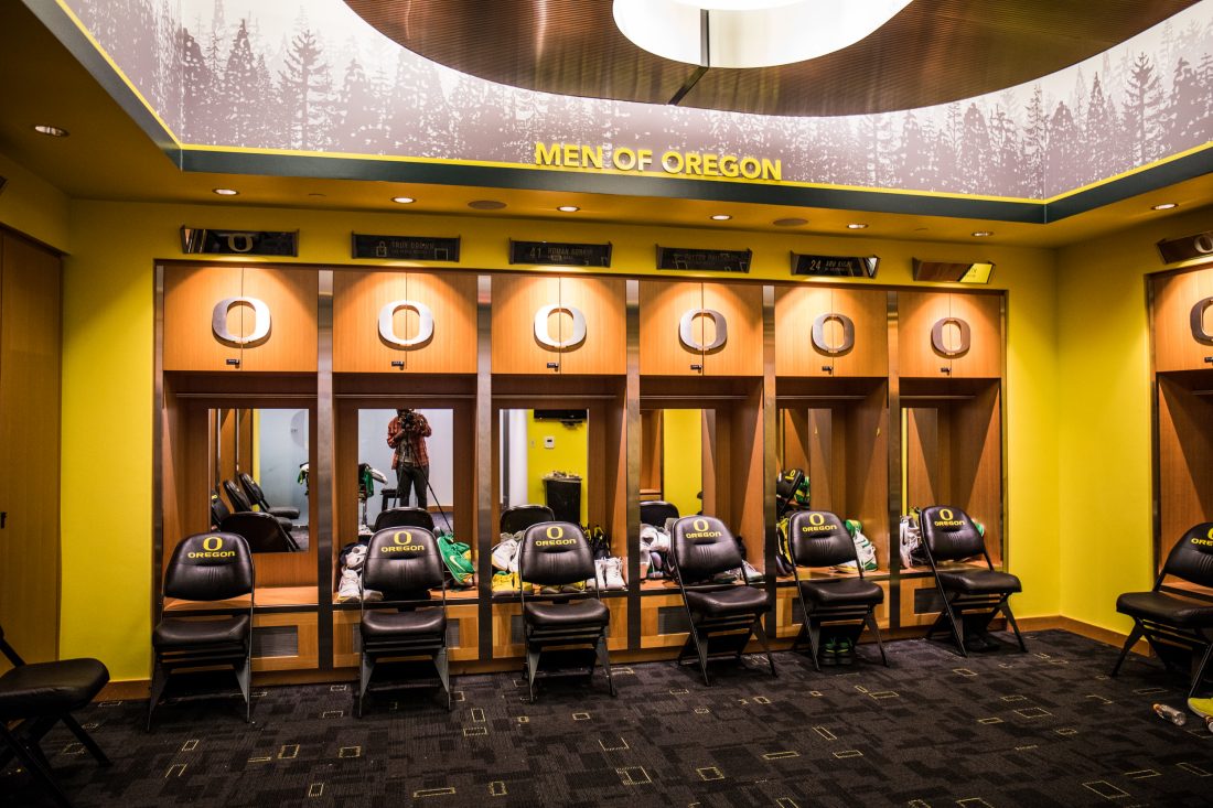 Oregon Basketball Locker Room