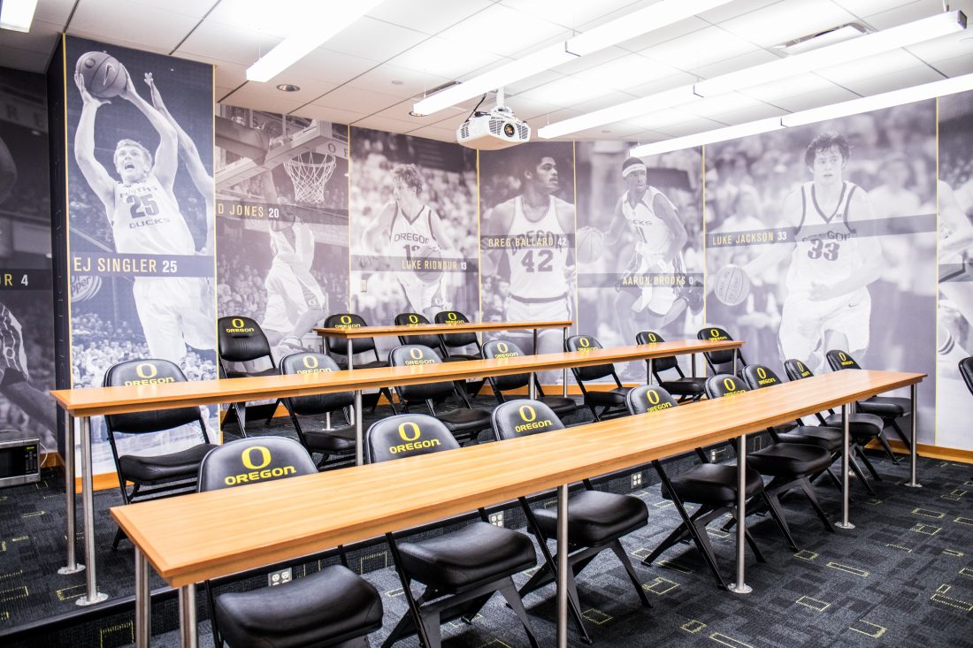 Oregon Basketball Locker Room